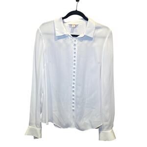 Brookes Brothers Red Fleece - Ivory Blouse - Women's Size 10